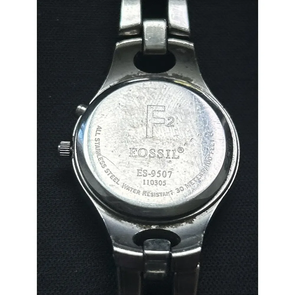 Fossil Purple Dial Silver Tone Women’s Quartz Watch